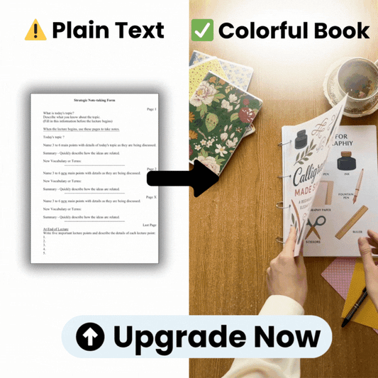 Upgrade From Advanced Black And White Notes To 10.000+ Colorful Beginner Friendly Notes